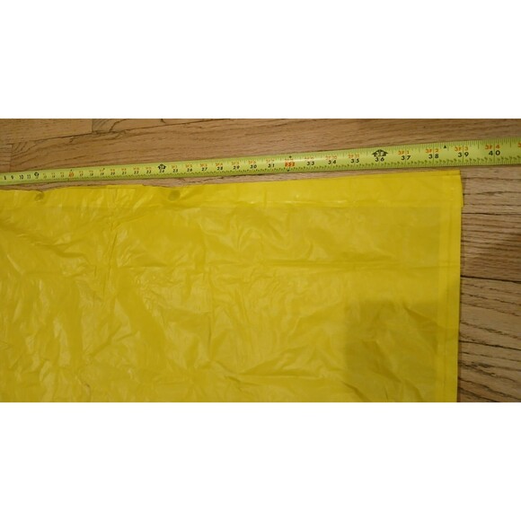 Disney Mickey Mouse Yellow Rain Coat Plastic Snap Buttons Lightweight Vintage - Picture 9 of 9